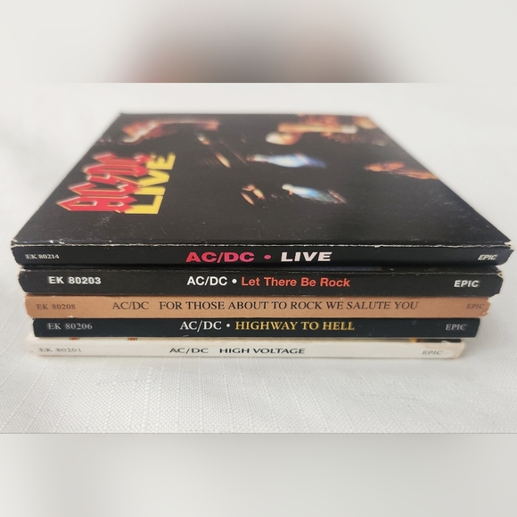 AC/DC 5 CD Bundle Lot Epic Records Remastered Reissue Rock Music Special Edition - Picture 14 of 16